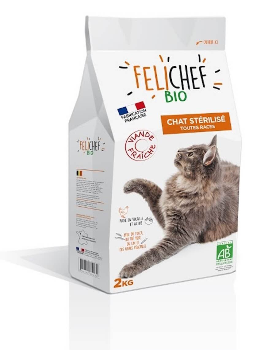 Croquettes bio pour chat